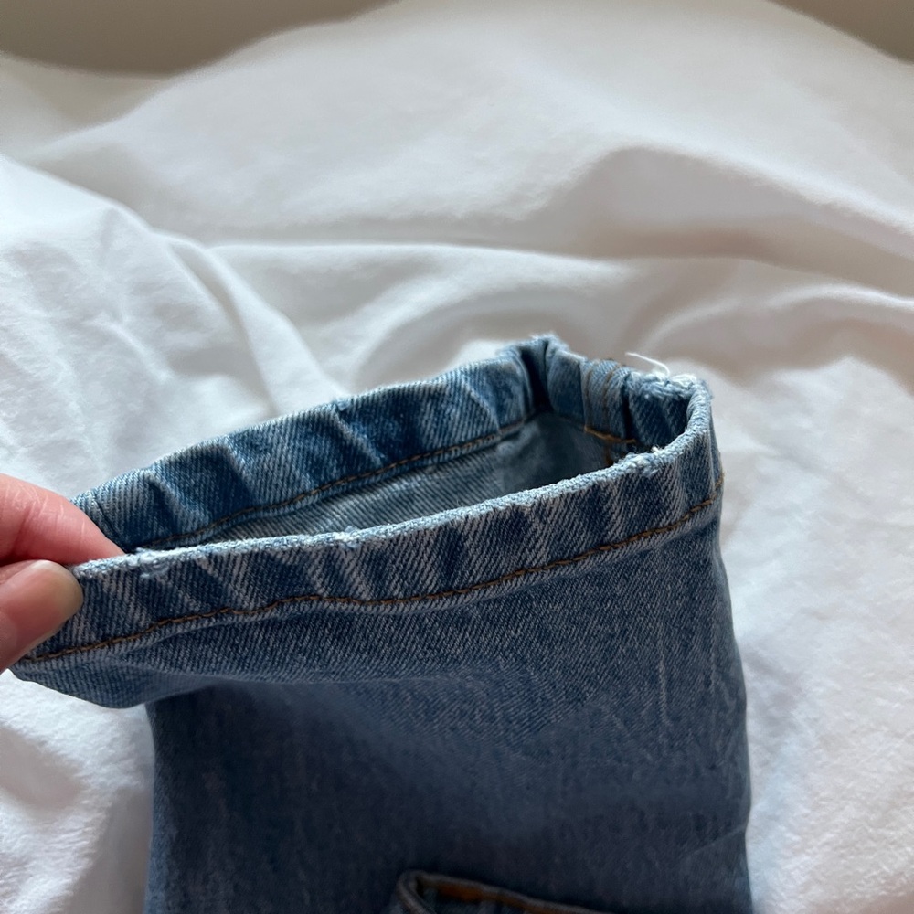 Blue Straight High Rise Jeans - Picture 7 of 8